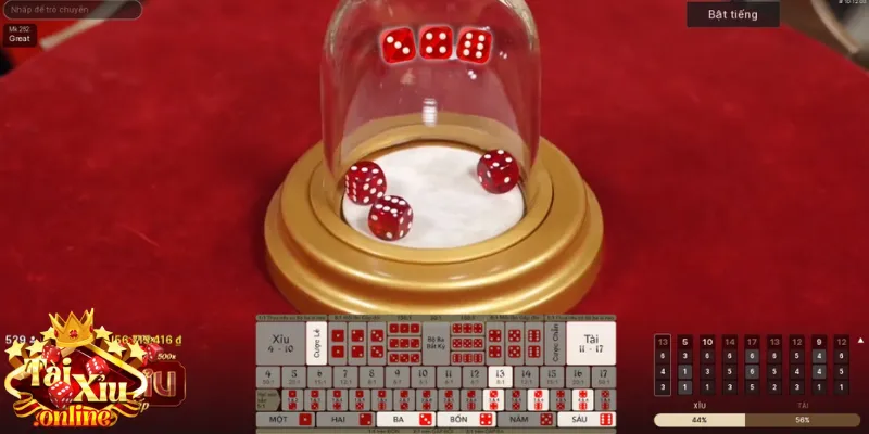 Chọn đặt tiền vào các ô trên màn hình