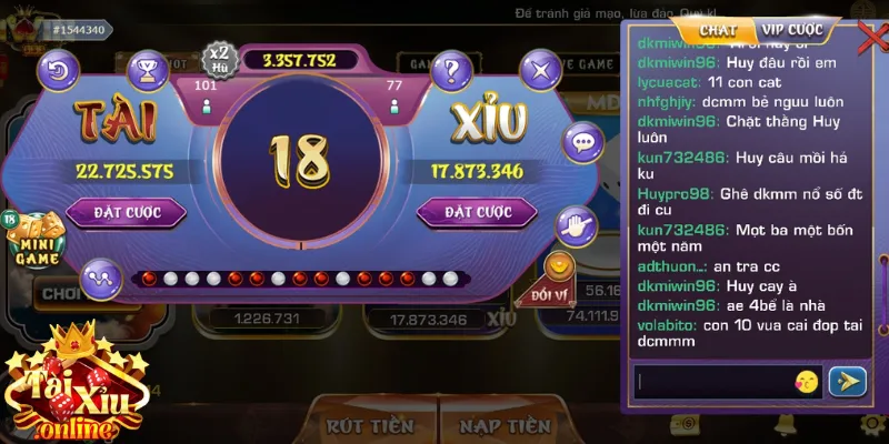 Hướng Dẫn Chơi Game Tài Xỉu Iwin Nhanh Từ A Đến Z 2 Giao diện hiển thị ở Iwin