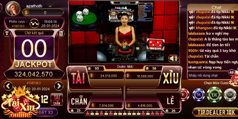Thiết kế của bàn tài xỉu livestream